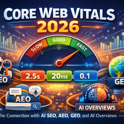 Core Web Vitals in 2026: The Connection with AI SEO, AEO, GEO, and AI Overviews